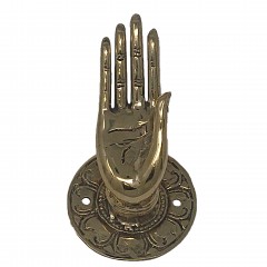 WALL DECO BRONZE HAND GOLD COLORED 